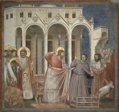 The Cleansing of the Temple by Giotto di Bondone